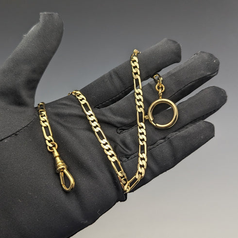 K24 鍍金拉環型 Albert 鏈條花式鏈節