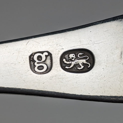 1822 年英國古董純銀茶盒湯匙製造商未知