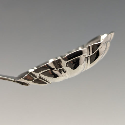 十九世紀初英國古董純銀茶葉罐湯匙(附翻譯)