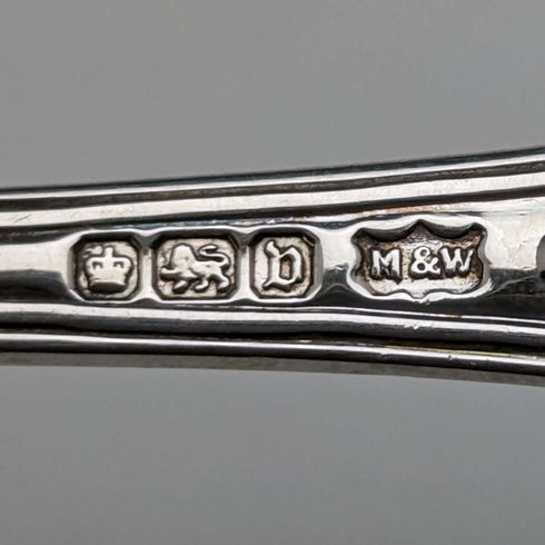 1914 年英國古董純銀茶匙 10 件組 152 克 Mappin & Webb