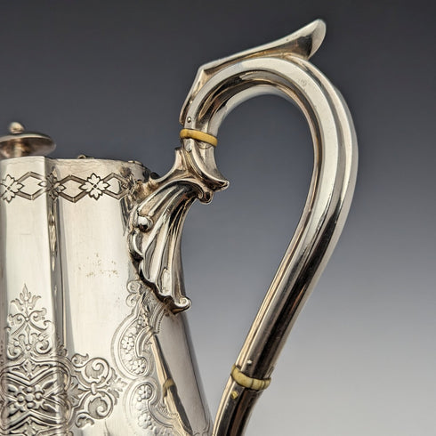 1880年頃 英国アンティーク シルバープレート製 ティーセット Fenton Bros