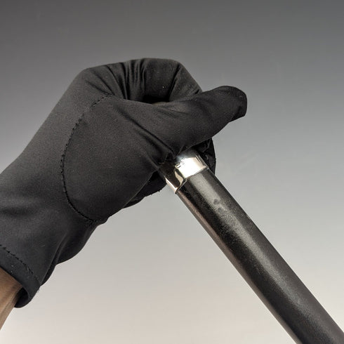 1924 年英國復古男手杖純銀圓柄黑軸 91.5 厘米