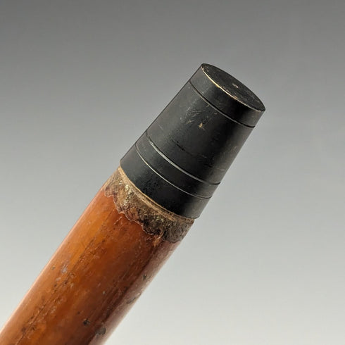 19世紀後半 英国アンティーク ホースメジャー付きステッキ アントラーハンドル ブラウンシャフト 92cm