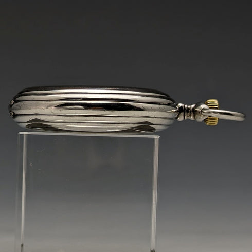 1922年頃 アンティーク ロンジン 懐中時計 銀側ハンターケース 動作良好