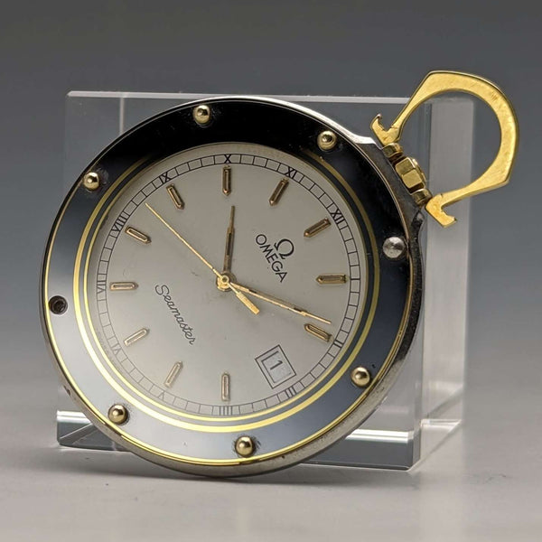 1980's Omega quartz pocket watch Seamaster Mariner III in good working order