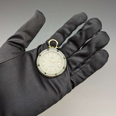 1980's Omega quartz pocket watch Seamaster Mariner III in good working order