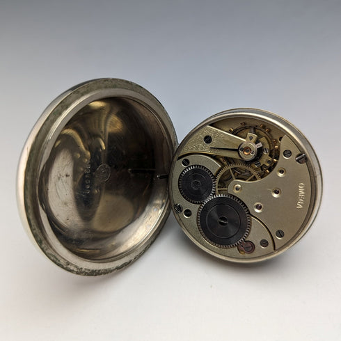 1915年頃 アンティーク オメガ 懐中時計 大型58mm 鉄道時計 動作良好