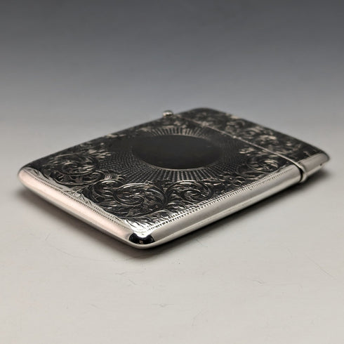 1905年 英国アンティーク 純銀製カードケース 82g Joseph Gloster