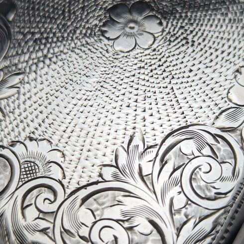 1905 British Antique Sterling Silver Card Case 82g Joseph Gloster
