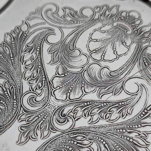 British Vintage Silver Plated Pen Tray Yeoman