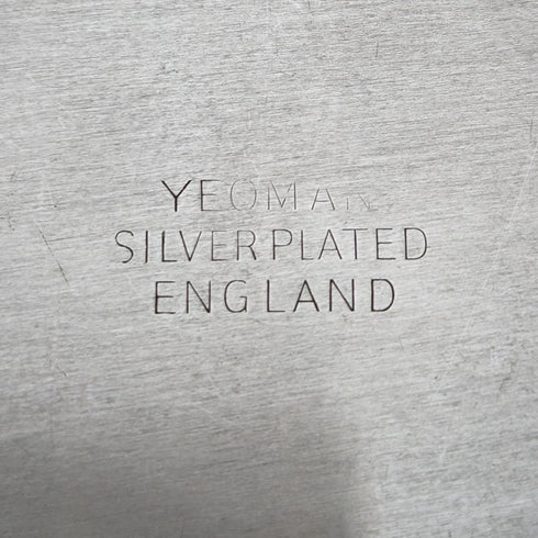 British Vintage Silver Plated Pen Tray Yeoman