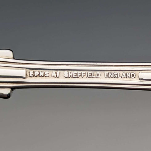 British Vintage Silver Plated Fruit Spoon Past Times Paper Box