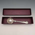 British Vintage Silver Plated Cranberry Spoon Past Times Paper Box