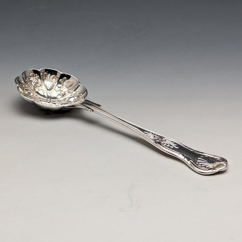 British Vintage Silver Plated Cranberry Spoon Past Times Paper Box