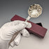 British Vintage Silver Plated Cranberry Spoon Past Times Paper Box