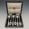 British Vintage Silver Plated Tea Spoon Set of 6 Mappin&Webb Case Included