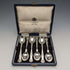 British Vintage Silver Plated Tea Spoon Set of 6 Mappin&Webb Case Included