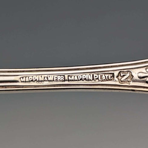 British Vintage Silver Plated Tea Spoon Set of 6 Mappin&Webb Case Included