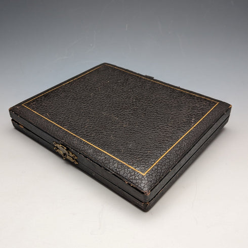 1905 年英國古董純銀手柄茶刀 5 件套由 John Biggin 設計,附盒裝