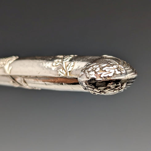 1905 年英國古董純銀手柄茶刀 5 件套由 John Biggin 設計,附盒裝