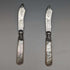 Late 19th Century British Antique White Pearl Handle Butter Knife Pair John Sanderson Case Included
