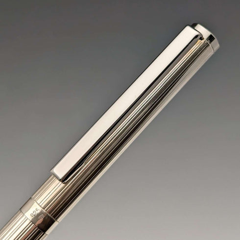 Vintage Sterling Silver Letter Opener & Ballpoint Pen Set in Wooden Case