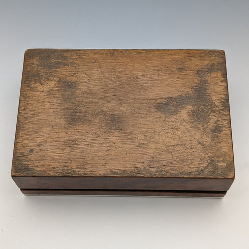 Vintage Italian 800 Silver Lid Box Trinket Case