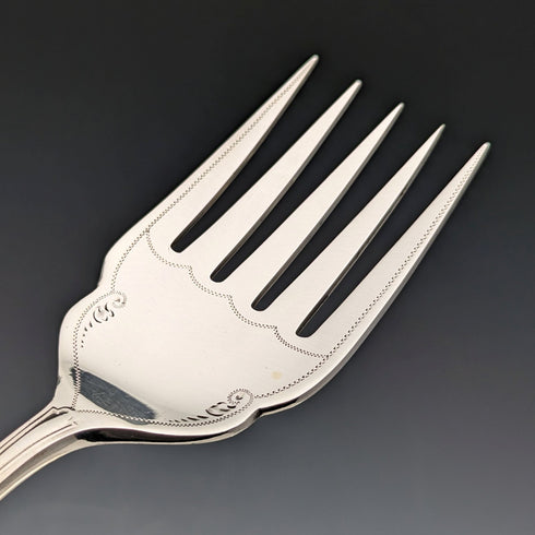 約 1915 年英國古董鍍銀餐具一對 George Cutts & Sons