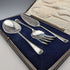 Circa 1920 British Antique Silver Plated Serving Cutlery Trio Allen & Darwin