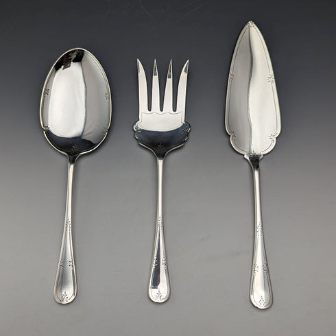 約 1920 年英國古董鍍銀餐具三件套 Allen & Darwin