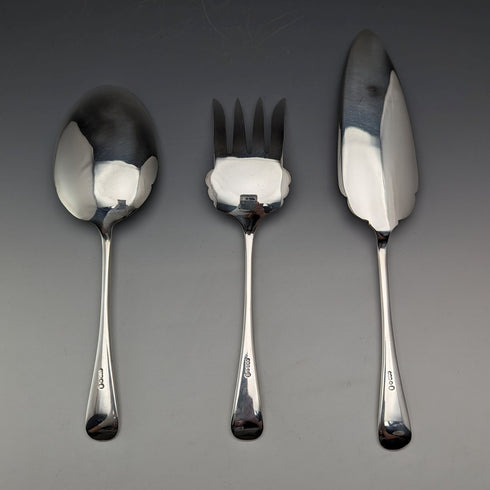 約 1920 年英國古董鍍銀餐具三件套 Allen & Darwin