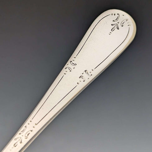 Circa 1920 British Antique Silver Plated Serving Cutlery Trio Allen & Darwin