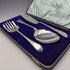 Circa 1930 British Vintage Silver Plated Serving Cutlery Trio Walker&Hall
