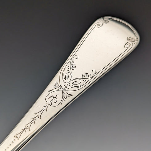 1930年頃 英国ヴィンテージ シルバープレート製 サービングカトラリートリオ Walker&Hall