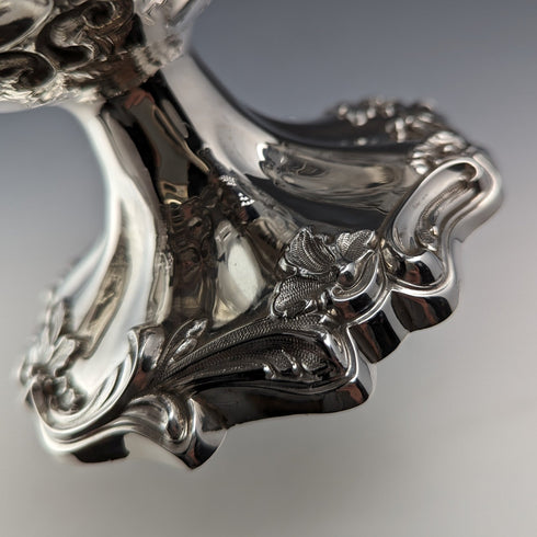 1906年 英国アンティーク 純銀製コンポート 315g 直径18cm Walker&Hall