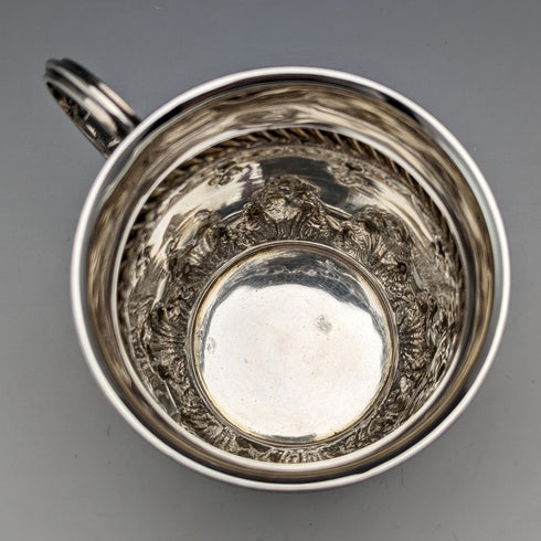 1902年 英国アンティーク 純銀製マグカップ 70g Levesley Brothers