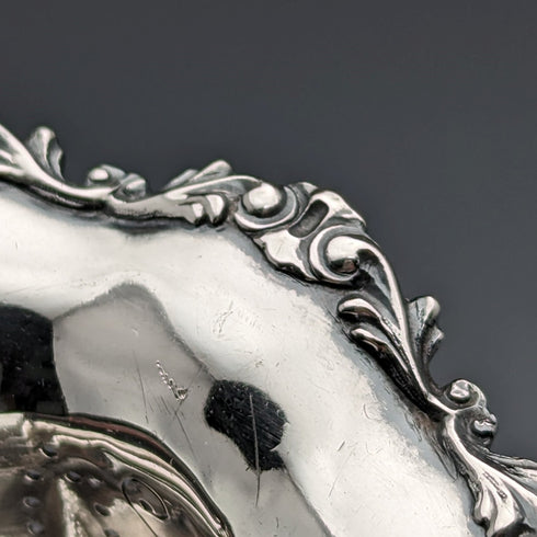 美國古董純銀木柄濾茶器 JF Fradley