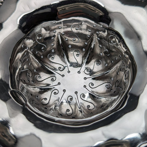 美國古董純銀木柄濾茶器 JF Fradley