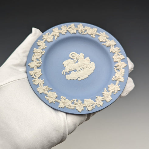 英国ヴィンテージ ウェッジウッド ジャスパーウェア製 ディッシュ ペールブルー