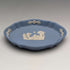 British Vintage Wedgwood Jasperware Oval Dish Pale Blue