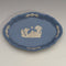 英國復古韋奇伍德碧玉橢圓形盤子淡藍色