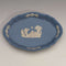 British Vintage Wedgwood Jasperware Oval Dish Pale Blue
