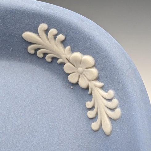 英國復古韋奇伍德碧玉橢圓形盤子淡藍色