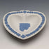 British Vintage Wedgwood Jasperware Spade-Shaped Dish White