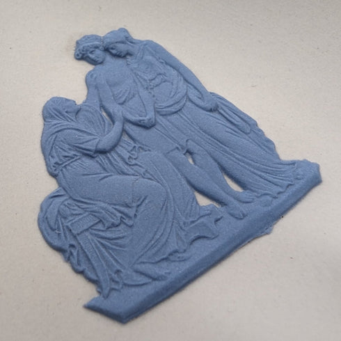 英国ヴィンテージ ウェッジウッド ジャスパーウェア製 スペード型ディッシュ ホワイト