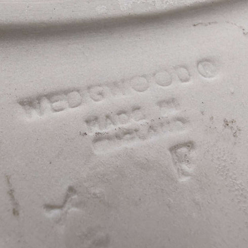 British Vintage Wedgwood Jasperware Spade-Shaped Dish White