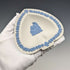 British Vintage Wedgwood Jasperware Spade-Shaped Dish White