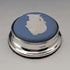 1921 British Antique Wedgwood Jasperware Paperweight Sterling Silver Decoration