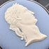 1921 British Antique Wedgwood Jasperware Paperweight Sterling Silver Decoration