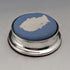 1921 British Antique Wedgwood Jasperware Paperweight Sterling Silver Decoration